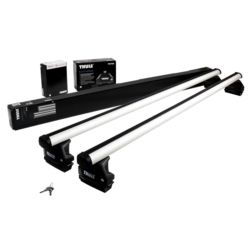 Thule Evo ProBar (con nuovo piede Evo 7107) - Soluzione composta Barre in alluminio a tripla canalina