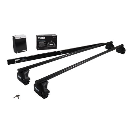 Thule Evo SquareBar (con nuovo piede Evo 7107) - Soluzione composta Barre in acciaio rivestito