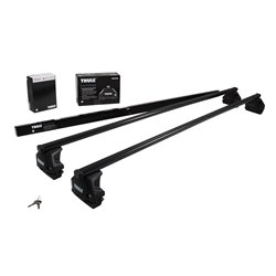 Thule Evo SquareBar (con nuovo piede Evo 7107) - Soluzione composta Barre in acciaio rivestito