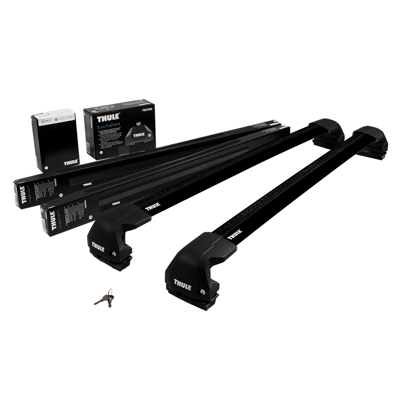 Thule Edge WingBar Evo (con nuovo piede Evo 7207) - Soluzione composta Barre in alluminio color nero