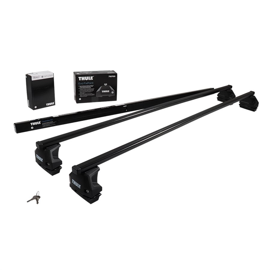 Thule Evo SquareBar (con nuovo piede Evo) - Soluzione composta Barre in acciaio rivestito